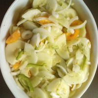 Grandmother's Sour Cream Cucumber Salad Recipe | Allre… image