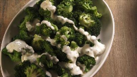 Broccoli with Cheddar Cheese Sauce Recipe | Nancy Fuller ... image
