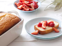 Ricotta Orange Pound Cake with Strawberries Recipe | Gia… image