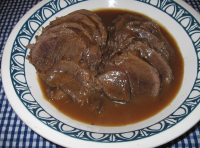 Pressure Cooked Venison Roast & Gravy | Just A Pinch Recipes image