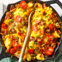 Sausage, Egg and Cheddar Farmer's Breakfast Recipe: Ho… image