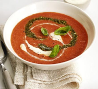 Tomato and basil soup recipe - BBC Good Food image