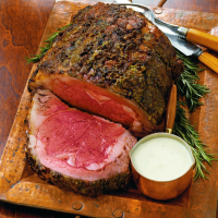Prime Rib with Garlic and Blue Cheese Dressing | Red Meat ... image