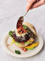 Roasted black bean burgers | Jamie Oliver burger recipes image