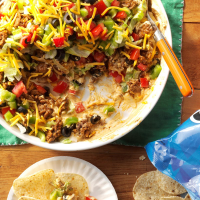 Ground Beef Taco Dip Recipe: How to Make It - Taste of Home image