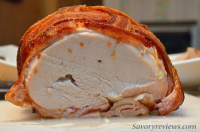 Bacon Wrapped Turkey Breast - SavoryReviews image