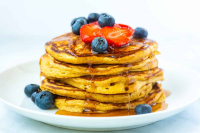 Easy Fluffy Buttermilk Pancakes From Scratch image