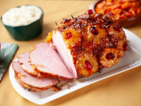 Pineapple Brown Sugar-Glazed Boneless Ham Recipe | Food ... image