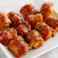 BBQ Bacon Wrapped Tater Tot Bites - The Comfort of Cooking image