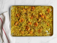 Sheet Pan Shrimp Biryani Recipe | Food ... - Food Network image