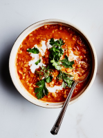 Curried Lentil, Tomato, and Coconut Soup Recipe | Bon Ap… image