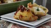 Prawn & harissa spaghetti recipe | BBC Good Food image
