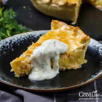 French-Canadian Salmon Pie - Grow a Good Life image