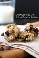 Chewy Chocolate Chip Oatmeal Breakfast Cookie - Skinnytaste image