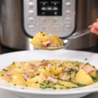 Cheesy Ham and Potato Soup – Instant Pot Recipes image