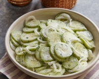 CUCUMBER AND ONIONS WITH SOUR CREAM RECIPES