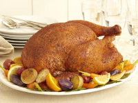 Savory Herb Rub Roasted Turkey Recipe | Food Network image