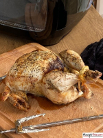 Air Fryer Rotisserie Chicken - Recipe This image