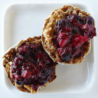 Peanut Butter & Chia Berry Jam English Muffin - EatingWell image