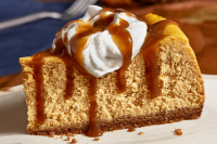 Pumpkin Cheesecake with Brown Butter Caramel Sauce - … image