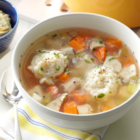 Healthy Chicken Dumpling Soup Recipe: How to Make It image