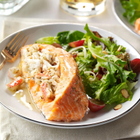 Seafood-Stuffed Salmon Fillets Recipe: How to Make It image