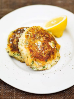 Pea & salmon fishcake recipe | Jamie Oliver recipes image