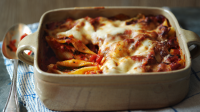 Baked pasta shells filled with cheese recipe - BBC Food image