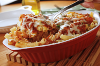 Spinach Ricotta Stuffed Shells with Meat Sauce image