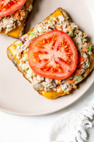 Open-Faced Tuna Melt Sandwich Recipe - Skinnytaste image