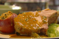 Roast Loin of Pork with Baked Apples and Cider Gravy ... image
