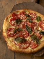 Pizza with Fresh Tomatoes and Basil Recipe - Food Network image