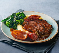 Slow cooker beef topside with red wine gravy recipe | BBC ... image