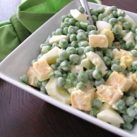 Green Pea Salad With Cheddar Cheese Recipe | Allrecipes image