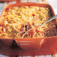 Cheesy Chicken Spaghetti Recipe | MyRecipes image