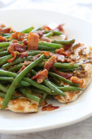One Skillet Chicken with Bacon and Green Beans - Skinnytaste image