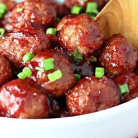 Quick Cranberry Glazed Meatballs - Let's Dish Recipes image