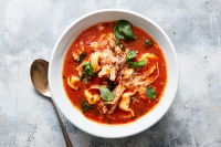 Slow Cooker Chicken Tortellini Tomato Soup - NYT Cooking image