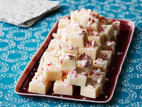 White Chocolate Peppermint Fudge Recipe | Food Network ... image