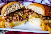 Crock Pot Philly Cheesesteak - Just A Pinch Recipes image
