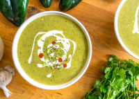 Roasted Poblano Soup | Mexican Please image