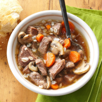 Hearty Beef Barley Soup Recipe: How to Make It image
