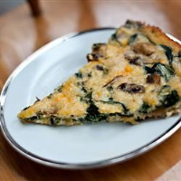 Crustless Spinach and Mushroom Quiche Recipe | Allr… image