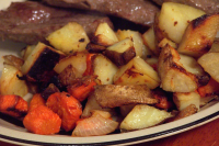 Carrots & Potatoes Roasted w/ Onion and Garlic Recipe ... image