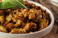 Baked Herbed Stuffing Recipe Recipe | Epicurious image