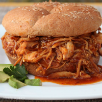 BBQ PULLED CHICKEN SLOW COOKER RECIPE RECIPES