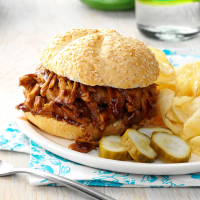 Slow-Cooker Pulled Pork Sandwiches Recipe: How to M… image