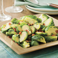 Bacon-Brown Sugar Brussels Sprouts Recipe | MyRecipes image