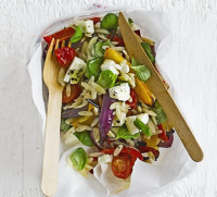 Rainbow orzo salad recipe | BBC Good Food image