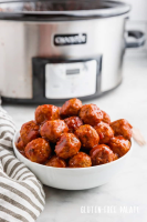 Easy Crockpot BBQ Meatballs - Use frozen or homemade ... image